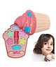 Kids Mandi Makeup Kit for Girls | Safe Play Beauty Toy Set with Foldable Pizza Slice Case | Ages 3-6 Years| Cupcake - Multi Colour