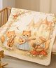 Little Surprise Box Super Soft Breathable Pure Muslin Cotton Blanket Music Fox Guitar Print - Brown