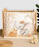 Little Surprise Box Super Soft Breathable Pure Muslin Cotton Blanket Elephant Woodland Print - Grey