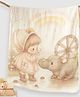 Little Surprise Box Super Soft Breathable Pure Muslin Cotton Blanket Girl & Rhino Print  - Black