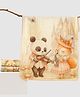 Little Surprise Box Super Soft Breathable Pure Muslin Cotton Blanket Coat Panda Woodland Print  - Brown