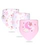 Little Surprise Box Premium Bib with adjustable snap button Closure Twinkal Star Print Pack Of 3 - Pink