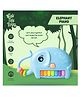 Tak Tak Toys Elephant Shape Piano Musical Toy with Lsounds - Light Blue