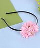 Coco Candy Floral Applique & Stone Embellished Hair Band - Pink