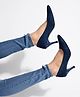 Shoetopia Solid Pumps - Blue