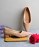 Shoetopia Checked Pumps Sandals - Tan
