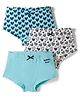 Pine Kids Cotton Knit Hipster  Panties With Heart Print Pack Of 3 (Colour May Vary)
