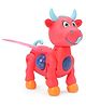 Kids Mandi Musical Dancing Cow Toy | Colorful Light Effects & Fun Music for Kids' Interactive Play - Pink