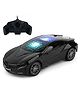 Fiddlerz Remote Control Car with LED Roof Lights Realistic Design Durable Build RC Toy Car for Kids Boys and Girls  Black