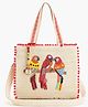 Boho girl Parrot Perch Tote Bag  Beaded Parrots Design, Handcrafted Bag for Ladies, Colorful, Boho Chic Tote, Perfect for Casual Outings, Office Use, and Everyday Style for Women & Girls