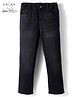 Arias Woven Full Length Washed Jeans - Charcoal Grey