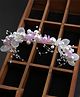 Little Miss Cuttie Pearl Embellished Flower Applique Detailed Hair Band - Lavender