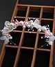 Little Miss Cuttie Floral & Beads Applique Detailed Hair Band - Pink