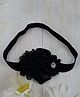 Little Miss Cuttie Stones Embellished Bow Applique Detailed Headband - Black
