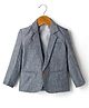 Rikidoos Full Sleeves Striped Blazer - Blue & Grey