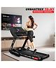 PowerMax Fitness TD-M1 6HP Pre-installed Motorized Foldable Treadmill for Home Use | Manual-Incline Treadmill | Semi-Auto Lubrication | Multifunction Console LCD Display, BT, Speaker, MP3, AUX