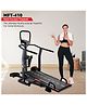 PowerMax Fitness MFT-410 Non-electric Manual Treadmill Foldable, Multifunction (Jogger, Stepper, Twister, Push up Bar), 3-Level Incline, 120-kg Max User Weight - Ideal for Home Use