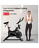 PowerMax Fitness BS-125 Spin Exercise Bike For Home Use,16mm 6Kg Flywheel,Max User Weight 130Kg,LCD Display,2Pc Crank,Heart Rate Sensor,Knob Braking,Adjustable Foot Strap And Seat,Ipad Holder,Black