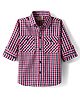 Rikidoos Full Sleeves Checked Shirt - Maroon