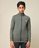 Technosport Knit Full Sleeves Solid Sun Protection & Breathable Windcheater Sports Jacket - Olive Green