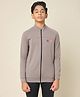 Technosport Knit Full Sleeves Solid Sun Protection & Breathable Windcheater Sports Jacket - Purple