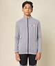 Technosport Knit Full Sleeves Solid Sun Protection & Breathable Windcheater Sports Jacket - Grey