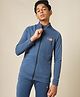 Technosport Knit Full Sleeves Solid Sun Protection & Breathable Windcheater Sports Jacket - Light Blue