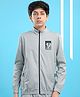 Technosport Woven Full Sleeves Be Your Own Hero Text Printed Sun Protection & Breathable Sports Jacket - Grey