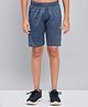 Technosport Knit Colour Blocked Dry Fit & Breathable Sports Shorts - Light Navy Blue