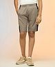 Technosport Knit Colour Blocked Dry Fit & Breathable Sports Shorts - Brown