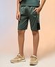 Technosport Knit Colour Blocked Dry Fit & Breathable Sports Shorts - Green