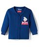 Babyhug Disney Interlock Full Sleeves Front Open Thermal Vest With 101 Dalmatians Graphics - Navy Blue
