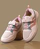 LIBERTY Colour Blocked Velcro Closure Shoes - Peach