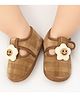 Neska Moda Striped & Star Applique Detailed Booties - Brown