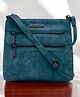 VISMIINTREND Pu Leather Sling Crossbody Bag for Women Girls Stylish Travel Handbag with Adjustable Strap Birthday Gift for Wife, Mother, Girls - Teal Blue