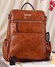 VISMIINTREND Women Stylish Backpack Pu Leather Laptop Bag Up to 14 Inch with Adjustable Strap, Padded Sleeve | Travel | Office Use | College | School Bags | Tan