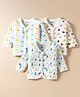 Bodycare Cotton Full Sleeves Thermal Jhablas With Animal Print Pack Of 3 - White