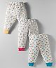 Bodycare Cotton Full Length Thermal Pant With Dino Print Pack Of 3 - Off White