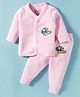Bodycare Cotton Full Sleeves Thermal Inner Wear Set With Aeroplane Print - Baby Pink