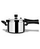 Stahl Xpress Cooker Triply Pressure Cooker Broad, Induction Cooker, Outer Lid Pressure Cooker 3 Liters, Induction & Gas Stove Compatible, 5 Years Warranty,Stainless steel,Silver