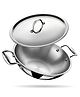 Stahl Artisan Triply Stainless Steel Kadhai with Lid,Kadai for Cooking, Stainless Steel Cookware Triply Kadai, Induction & Gas Stove Compatible, 3.3 L, 26 cm