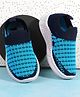 Jazzy Juniors Abstract Designed Slip On Sneakers - Blue
