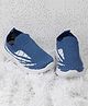 Jazzy Juniors Abstract Designed Slip On Sneakers - Blue