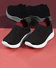 Jazzy Juniors Colour Blocked Slip On Sneakers  - Black