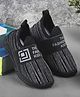 Jazzy Juniors Striped Slip On Sneakers - Black
