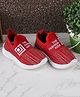 Jazzy Juniors Striped Slip On Sneakers - Red