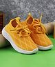 Jazzy Juniors Geometric Designed Slip On Sneakers - Yellow