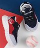 Jazzy Juniors KIds Play Text Designed Velcro Closure Sneakers - Navy