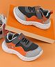 Jazzy Juniors KIds Play Text Designed Velcro Closure Sneakers - Grey