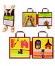 Life Skills Busy Board Book | Montessori Toy | Preschool Educational Sensory Book - Multi Colour
